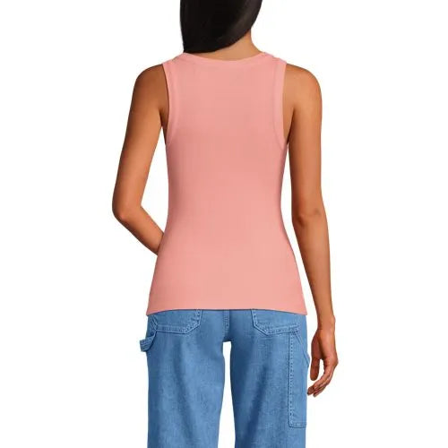 Women's Drapey Rib Fitted Tank Top