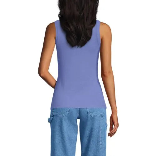 Women's Drapey Rib Fitted Tank Top