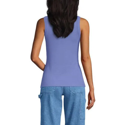 Women's Drapey Rib Fitted Tank Top