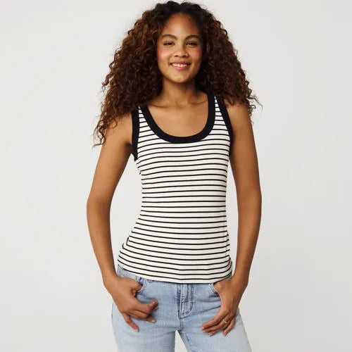 Women's Drapey Rib Fitted Tank Top