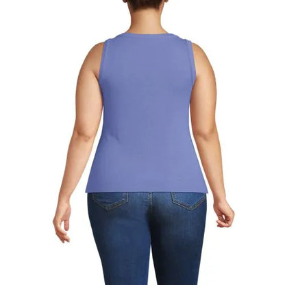 Women's Drapey Rib Fitted Tank Top