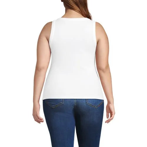 Women's Drapey Rib Fitted Tank Top