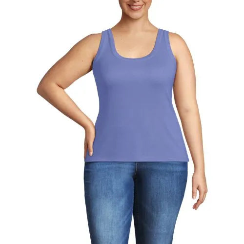 Women's Drapey Rib Fitted Tank Top