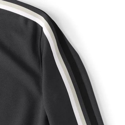 Men's Long Sleeve Knit Twill Track Full Zip