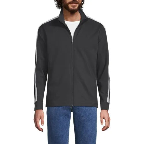 Men's Long Sleeve Knit Twill Track Full Zip