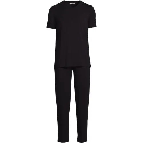 Men's Short Sleeve Cooling Knit V-neck Pajama Set