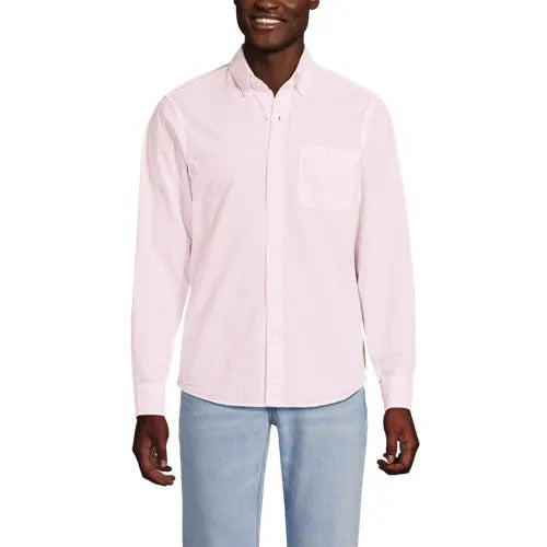 Men's Long Sleeve Seersucker Shirt