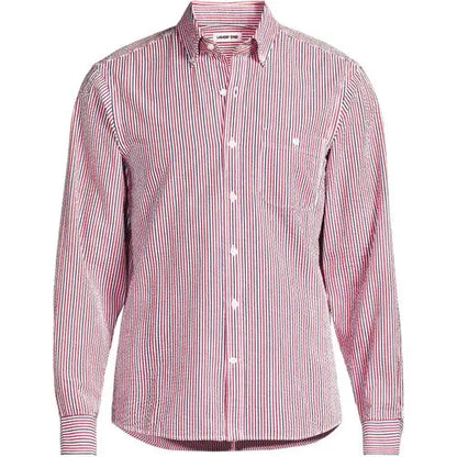 Men's Long Sleeve Seersucker Shirt