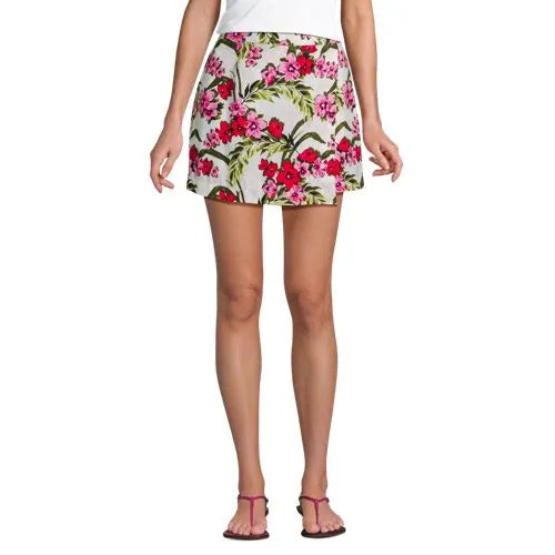 Women's Linen Above the Knee Skort