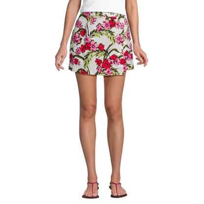 Women's Linen Above the Knee Skort
