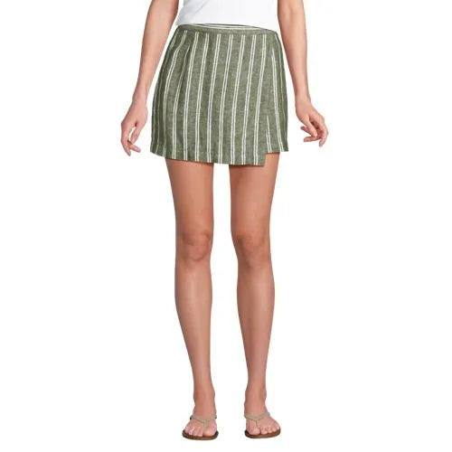 Women's Linen Above the Knee Skort