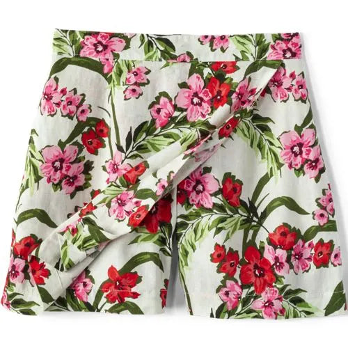 Women's Linen Above the Knee Skort