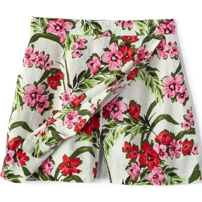 Women's Linen Above the Knee Skort