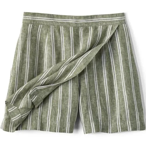 Women's Linen Above the Knee Skort