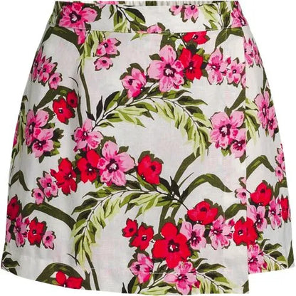 Women's Linen Above the Knee Skort