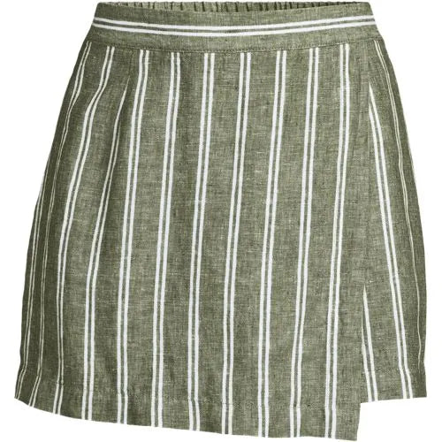 Women's Linen Above the Knee Skort