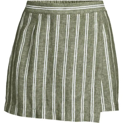 Women's Linen Above the Knee Skort