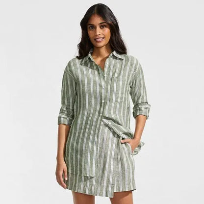 Women's Linen Above the Knee Skort