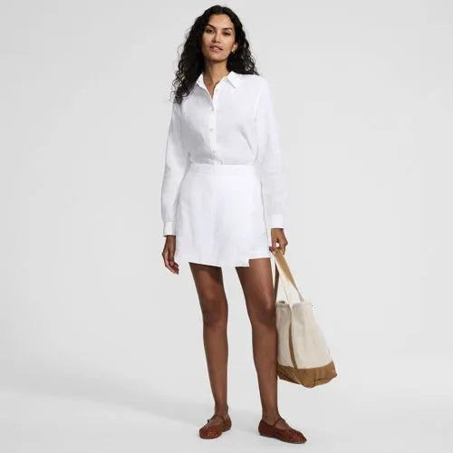 Women's Linen Above the Knee Skort