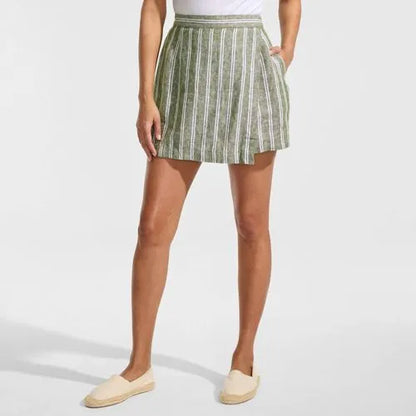Women's Linen Above the Knee Skort