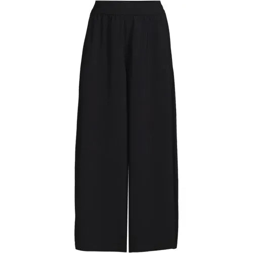 Women's Creaseless High Rise Palazzo Crop Pants