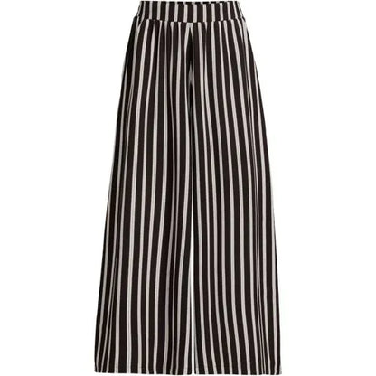 Women's Creaseless High Rise Palazzo Crop Pants