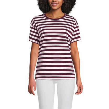 Women's Oversized Supima Short Sleeve Crew Neck T-Shirt