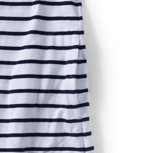 Women's Cotton Jersey Notch Neck Dress