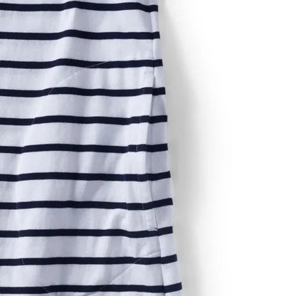 Women's Cotton Jersey Notch Neck Dress