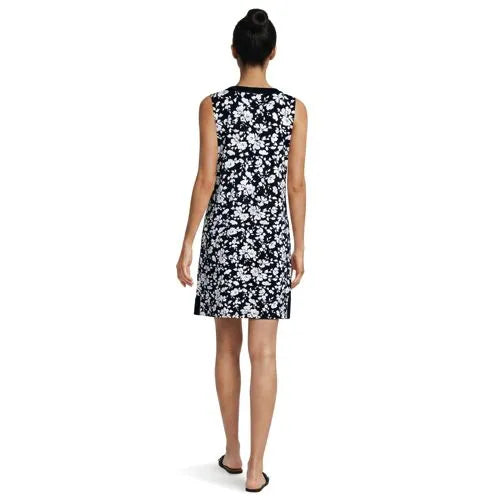 Women's Cotton Jersey Notch Neck Dress