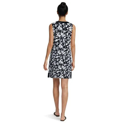 Women's Cotton Jersey Notch Neck Dress