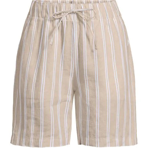 Women's Linen High Rise Pull On 7" Shorts