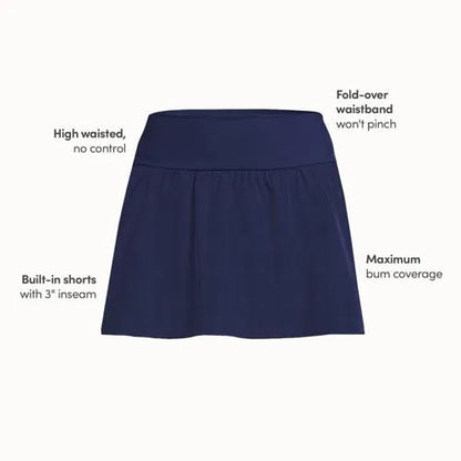 Women's Pinchless Mini Swim Skort