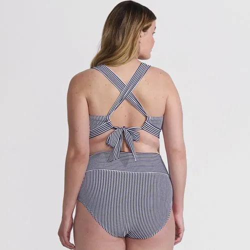 Women's V-neck Bikini and High Waisted Bottom Swimsuit Set