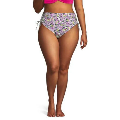 Women's Plus Size High Waisted Adjustable Bikini Bottoms