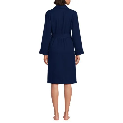 Women's Cotton Terry Knee Length Spa Bath Robe