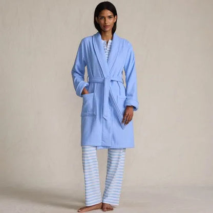 Women's Cotton Terry Knee Length Spa Bath Robe