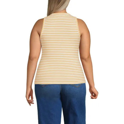 Women's Drapey Rib Fitted Tank Top