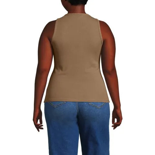 Women's Drapey Rib Fitted Tank Top