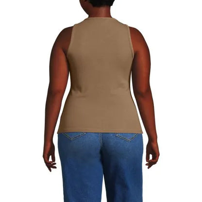 Women's Drapey Rib Fitted Tank Top