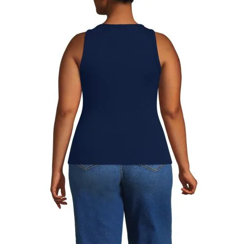Women's Drapey Rib Fitted Tank Top