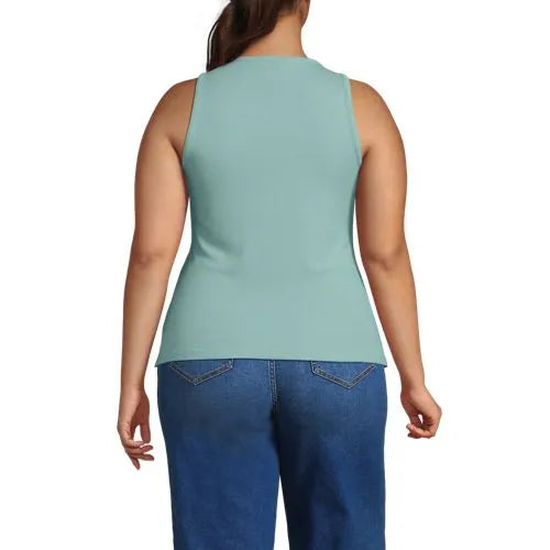 Women's Drapey Rib Fitted Tank Top