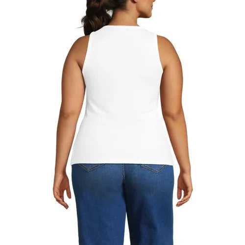 Women's Drapey Rib Fitted Tank Top