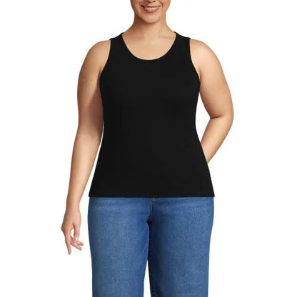Women's Drapey Rib Fitted Tank Top