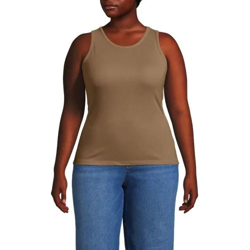 Women's Drapey Rib Fitted Tank Top