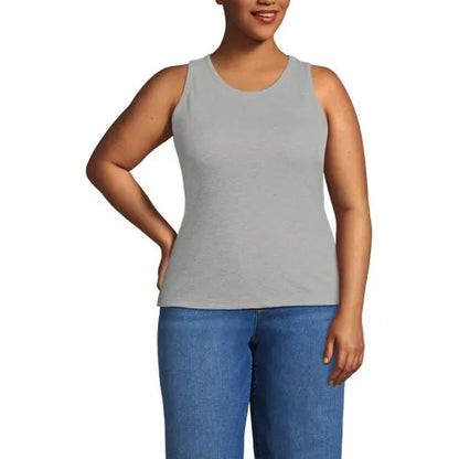 Women's Drapey Rib Fitted Tank Top