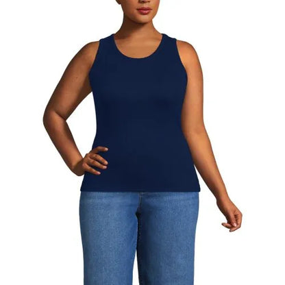 Women's Drapey Rib Fitted Tank Top