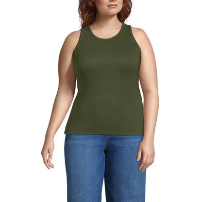 Women's Drapey Rib Fitted Tank Top