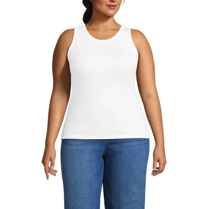 Women's Drapey Rib Fitted Tank Top