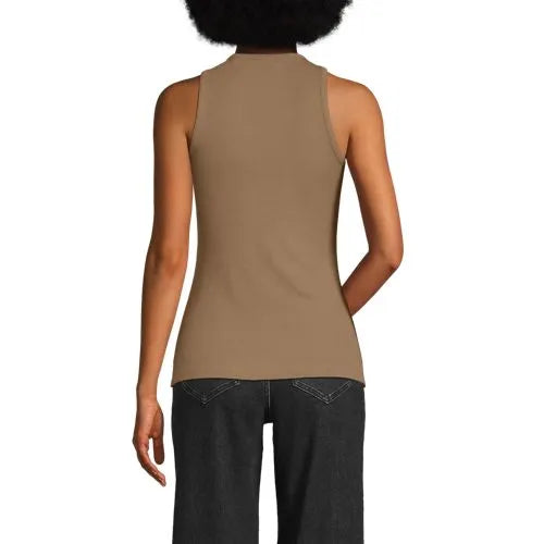 Women's Drapey Rib Fitted Tank Top